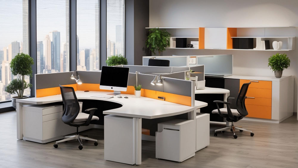 What Makes These Workstation Desks Ideal for Modern Office Environments?
