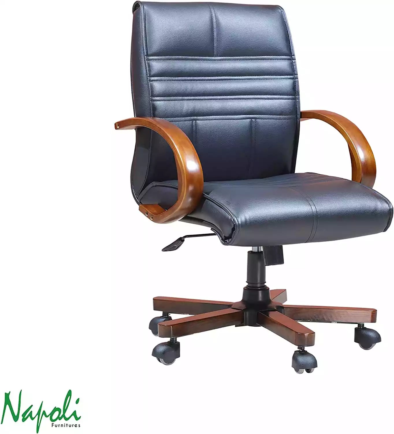 Office Chair with adjustable Height And Lumbar Support, Black Color
