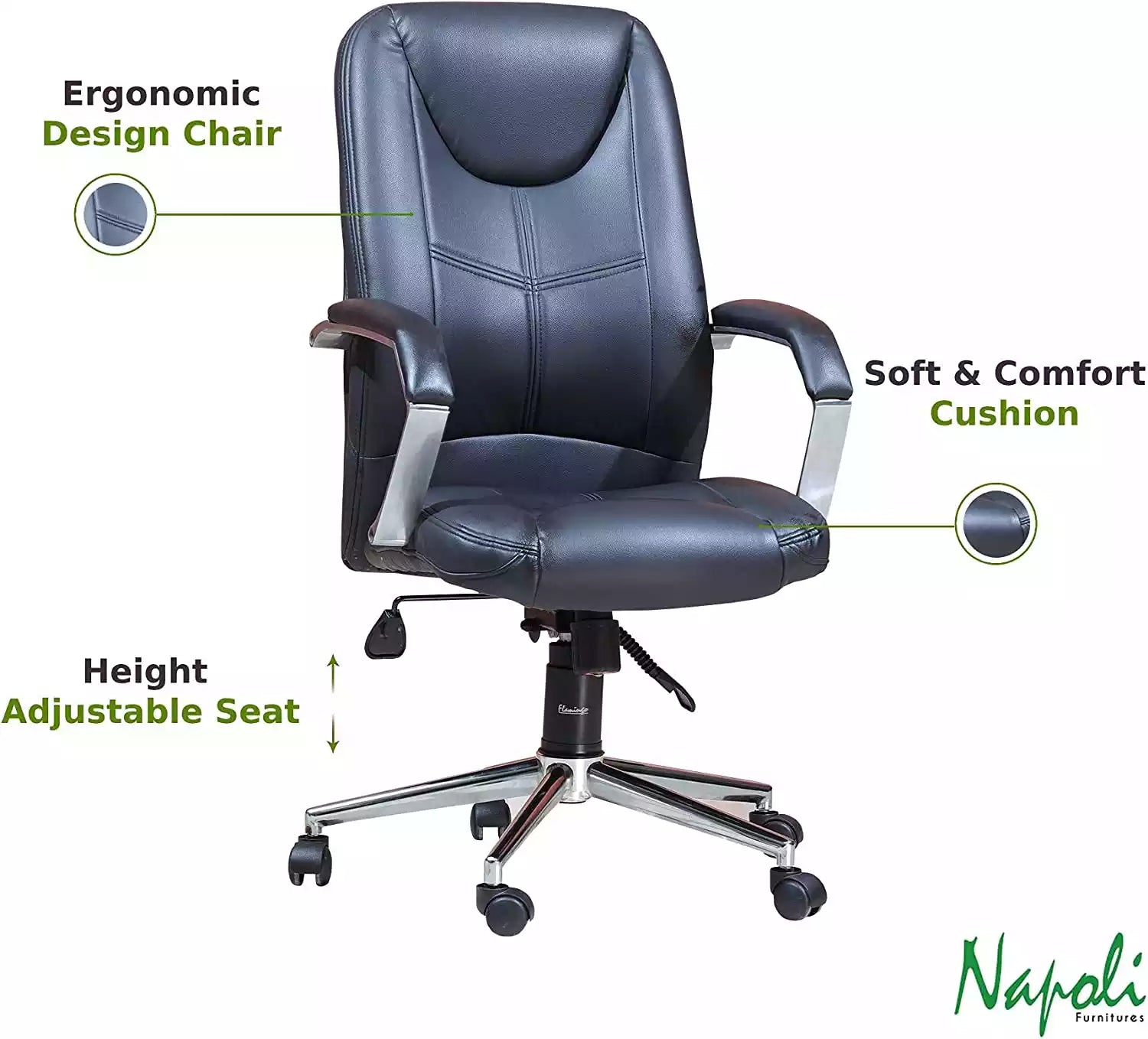 Napoli Executive Office Chair, Ergonomic With 2 Year Warranty.…