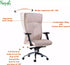 Office Chair with Adjustable Height and Lumbar Support, Beige Color
