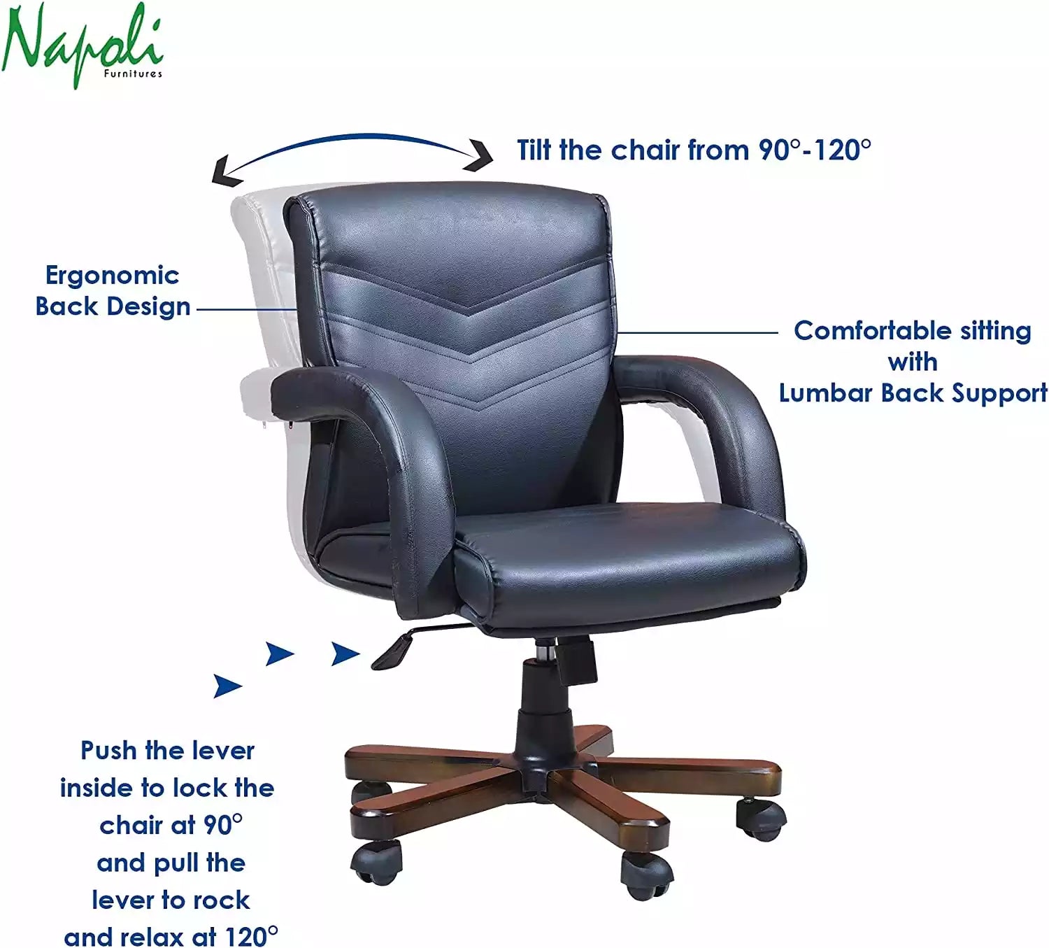 Napoli Executive Office Chair, Ergonomic With 2 Year Warranty.…