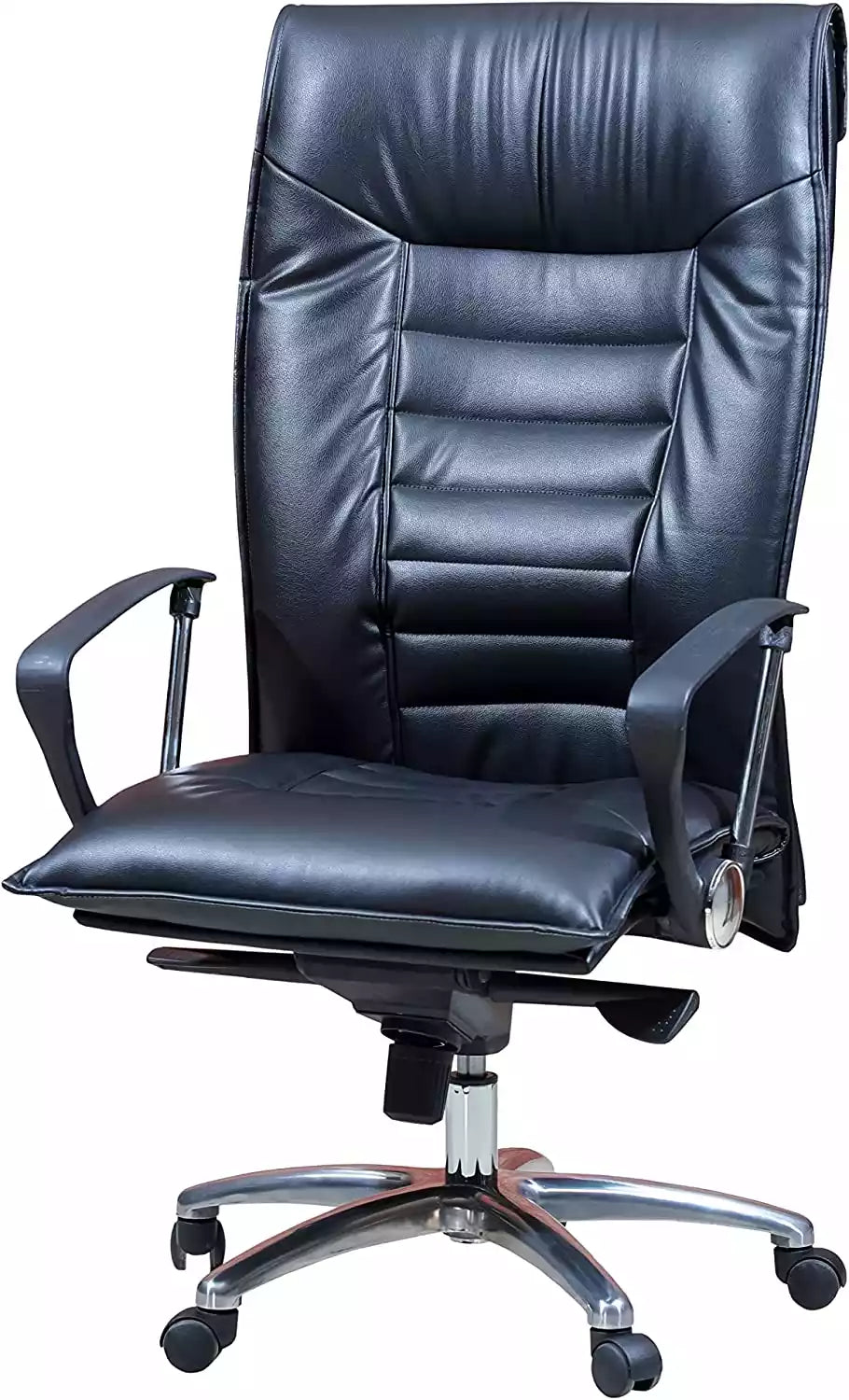 Executive Office Chair High Back Black PU Double Lock Mechanism