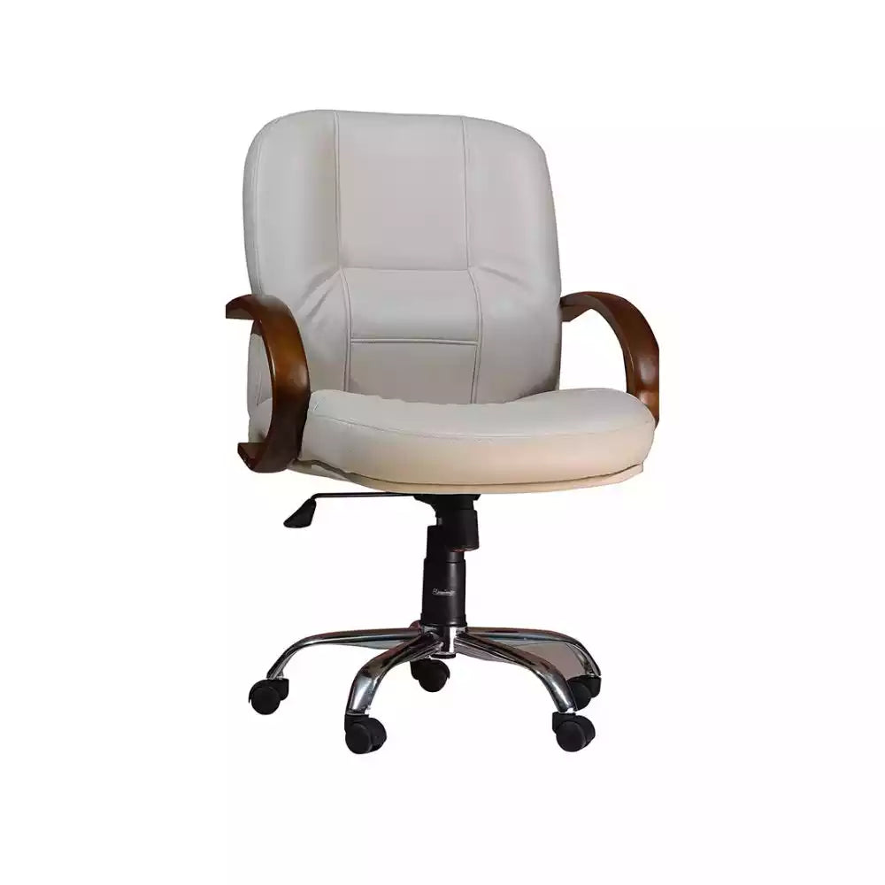 Napoli Office Chair  Adjustable Height  Lumbar Support, Beige Color